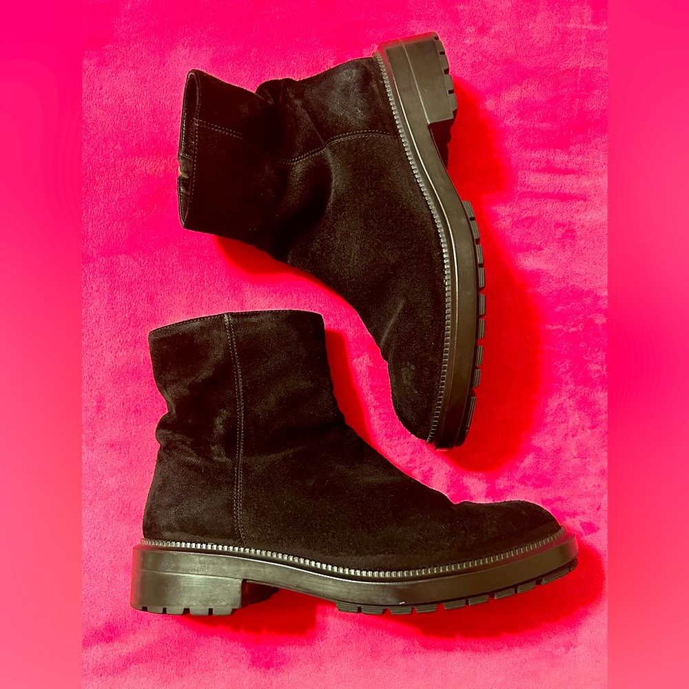 Ladies AQUATALIA Lauriston Suede zip ankle boots size 8 weatherproof with box